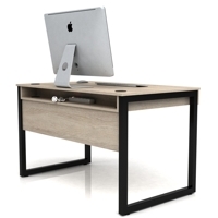 Стол DX LOFT 1200 BLACK (квадрат) дуб Сонома