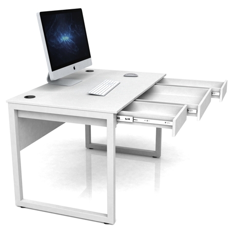 Стол DX LOFT 1200 WHITE (квадрат) Белый