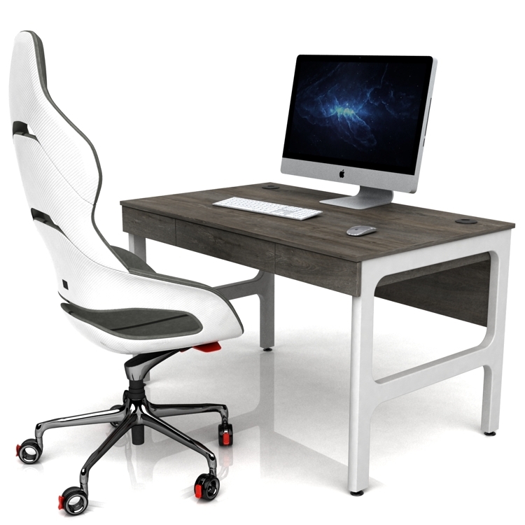 Стол DX LOFT 1200 WHITE WOOD дуб Амберг